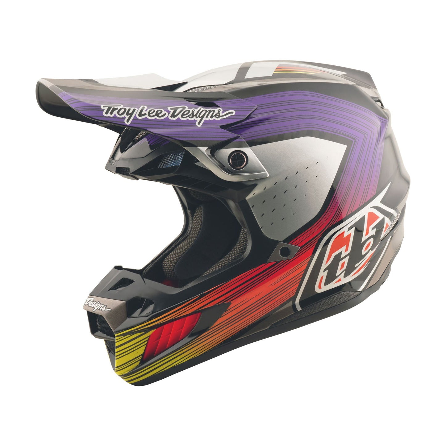 SE5 Carbon Helmet Stripes Black / Purple