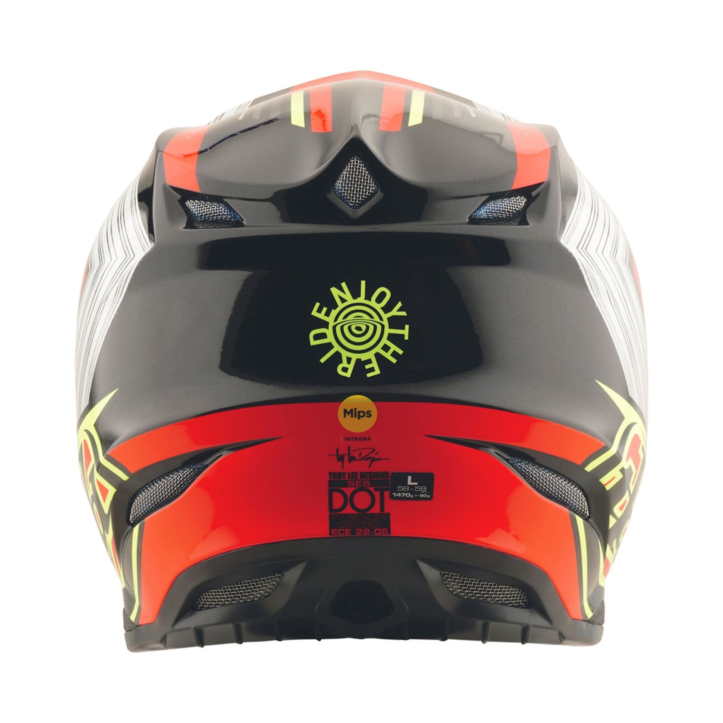SE5 Composite Helmet Stripes Black / Infra Red