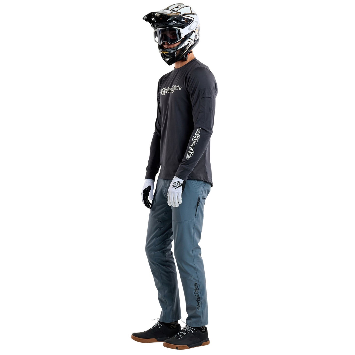 Ruckus Long Sleeve Ride Tee Burn Out Carbon